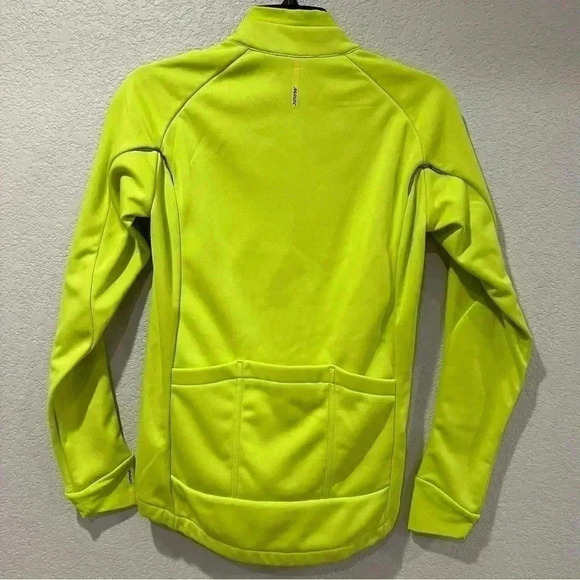 Mavic Women Biking Cycling Jacket Size Medium Yellow Full Zip Made In France - Picture 2 of 16